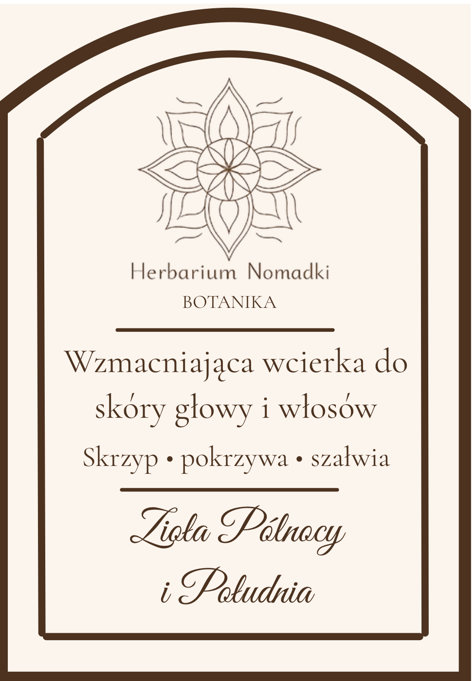 Etykieta Zioła Północy i Południa